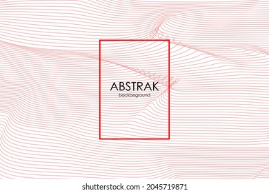 Abstrakter Hintergrund mit gebogenem Linienstil in minimalistischer Farbe