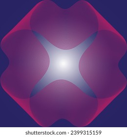 Fondo abstracto con líneas curvadas