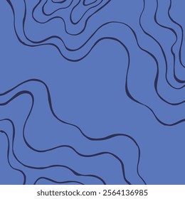 abstract background with curved lines, blue background for text or your designs