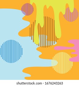 abstract background with curved lines and circle lines.
