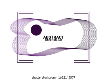Abstract background with curved lines and circles