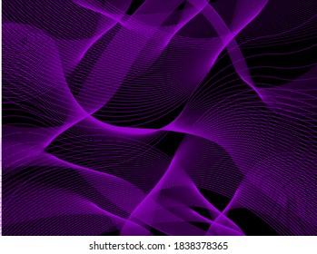 fondo abstracto con líneas curvas y círculos
