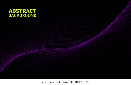 abstract background with curved lines and circles