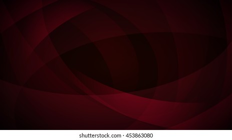Abstract background of curved lines in dark red colors