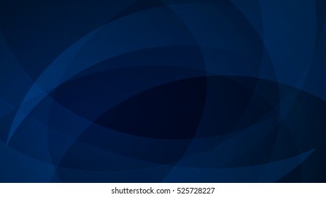 Abstract background of curved lines in dark blue colors