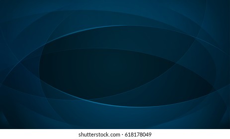 Abstract background of curved lines in dark blue colors
