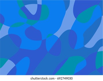 Abstract background of curved lines in dark blue colors vector illustration