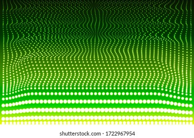 Fondo abstracto, líneas curvadas de puntos en un fondo claro