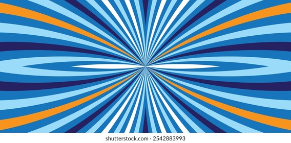 Fondo Abstractas con líneas curvas y elipses que emergen del centro, tonos azules dominantes y alto contraste, diseño dinámico y vibrante