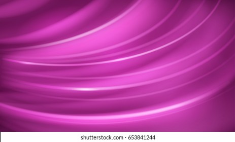 Abstract background of curved lines with glares in purple color