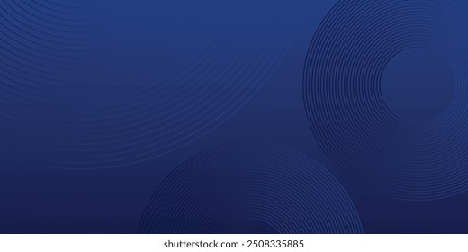 Abstract background of curved lines with gradient blue color. vektor