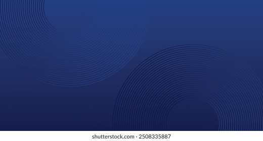 Fundo abstrato de linhas curvas com gradiente de cor azul. vektor