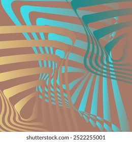 Abstrakter Hintergrund mit gekrümmten Linien und Farbverlauf. Perfekt, um Designprojekten oder Präsentationen einen modernen Touch zu verleihen.