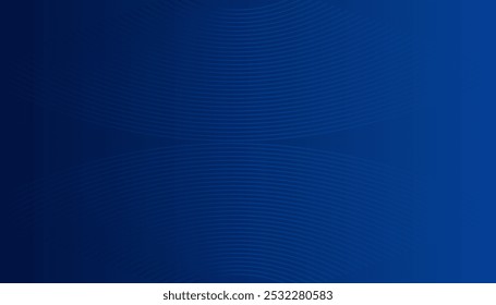 Abstract background of curved lines with gradient blue color
