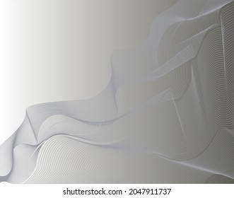 
Abstract background of curved lines in gray tones
