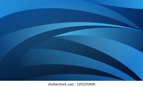 Abstract background of curved lines in light blue colors