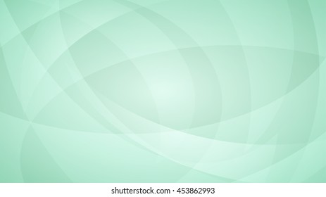 Abstract background of curved lines in light green colors