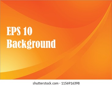 Abstract background of curved lines orange color