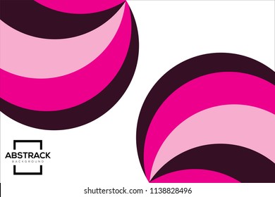 Abstract background of curved lines in Pink colors