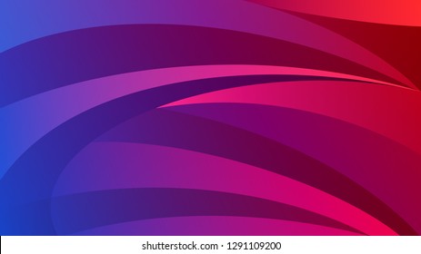 Abstract background of curved lines in red and purple colors