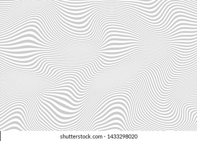 Abstract background, curved lines, shades of gray. Vector design.