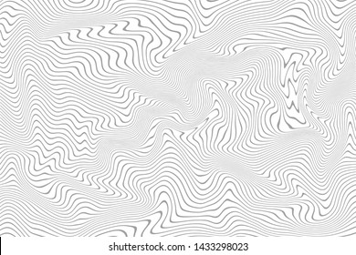 Abstract background, curved lines, shades of gray. Vector design.