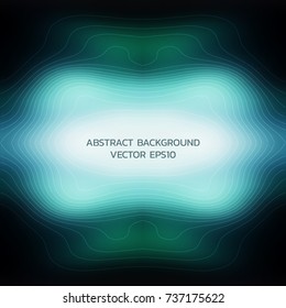 Abstract background with curved lines. Shades of blue and blue.