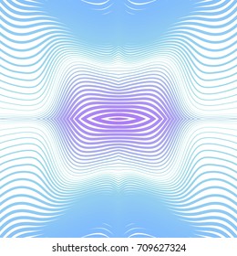 Abstract background with curved lines and shapes. Distortion of space.