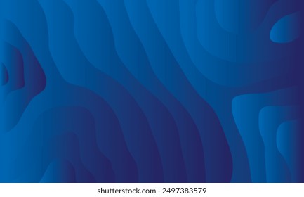Abstract background with curved shapes blue color