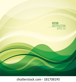 Abstract background with curved shapes. Vector illustration.