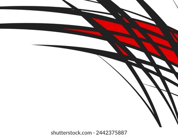 Abstract background with curved spike line pattern and with some copy space area