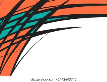 Fondo abstracto con el patrón curvo de la línea de la punta y con cierta área del espacio de la copia