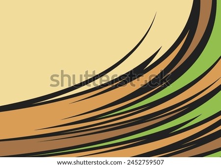 Abstract background with curved spike line pattern and with some copy space area