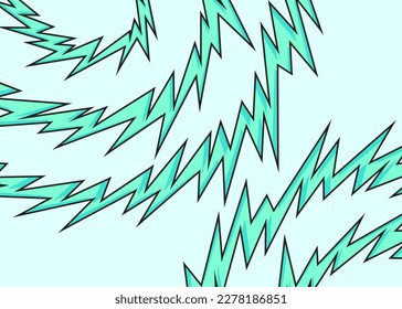 Abstract background with curved spike lines pattern