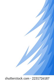 Abstract background with curved spike pattern and with some copy space area