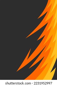 Abstract background with curved spike pattern and with some copy space area