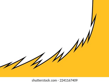 Abstract background with curved spike pattern and with some copy space area