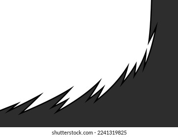 Abstract background with curved spike pattern and with some copy space area