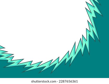 Abstract background with curved spike pattern and with some copy space area