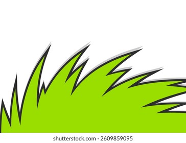 Abstract background with curved spike pattern and with some copy space area