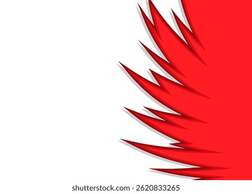 Abstract background with curved spike pattern and with some copy space area