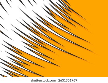 Abstract background with curved spike pattern and with some copy space area