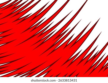 Abstract background with curved spike pattern and with some copy space area