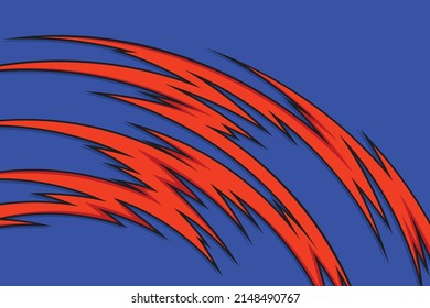 Abstract background with curved spikes pattern and with some copy space area