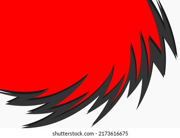 Abstract background with curved spikes pattern and with some copy space area