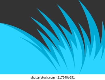 Abstract background with curved spikes pattern and with some copy space area
