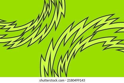 Abstract background with curved spikes pattern and with some copy space area