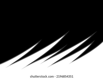 Abstract background with curved spikes pattern and with some copy space area