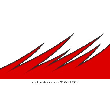 Abstract background with curved spikes pattern and with some copy space area