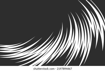 Abstract background with curved spikes pattern and with some copy space area